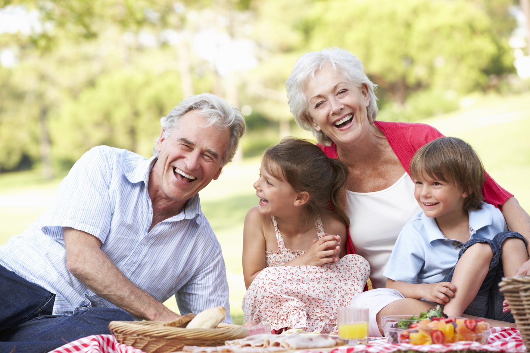 A family outside their home